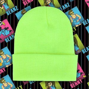 NWOT Essential Classic Beanie NEON YELLOW